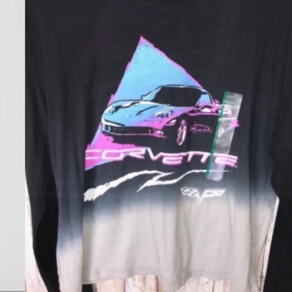 GM Corvette Ombré Long Sleeve Tee - Picture 3 of 6